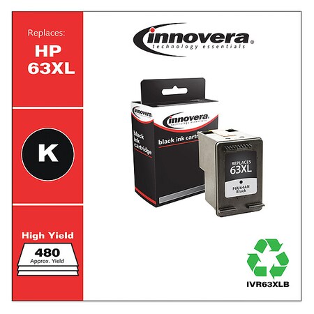 Innovera IVR63XLB Replacement For (HP 63XL), High IVR63XLB