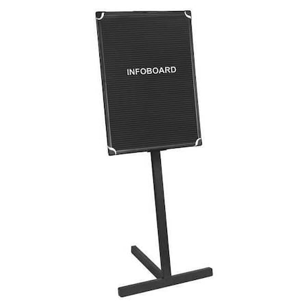 Mastervision Letter Board Stand 18"x24", Black, Aluminum Frame SUP1001