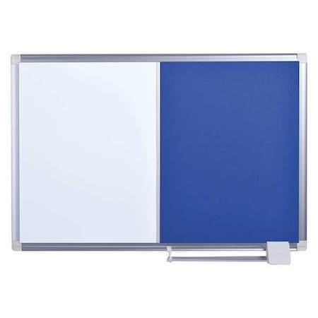 Mastervision Bulletin/Whiteboard Combination 4 ft x 6 ft, Blue XA2722830