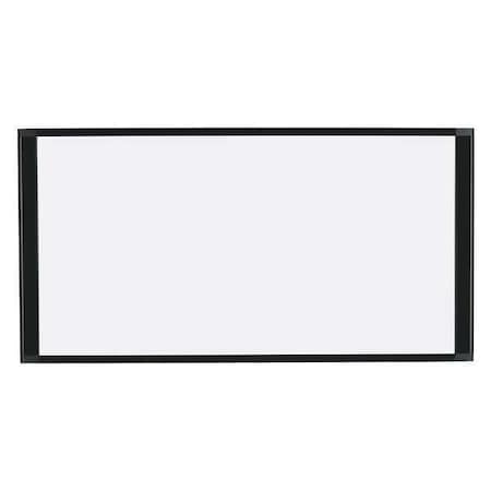 Mastervision 18"x36" Dry Erase Cubicle Board, Black Frame, Dry Erase Height: 18" MA10007705
