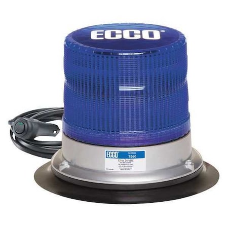 Pulse Led Beacon, 11 Patterns, Vac-Mag, Blue 7960B-VM