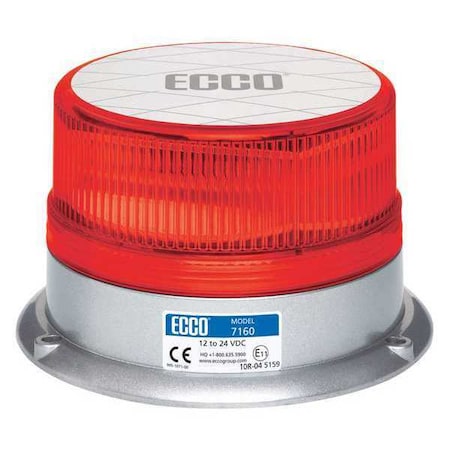 Reflex Led Beacon, 12-24Vdc, 15 Patterns, Red 7160R