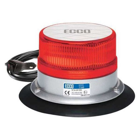 Reflex Led Beacon, 12-24Vdc, Vac-Mag, Red 7160R-VM