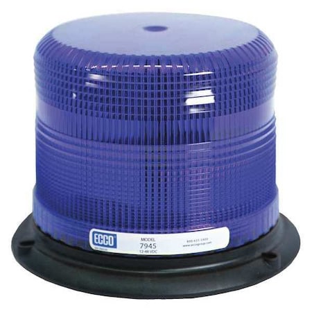 Pulse Ii Led Beacon, Alum, Epoxy, Low Pro, Blue 7975B