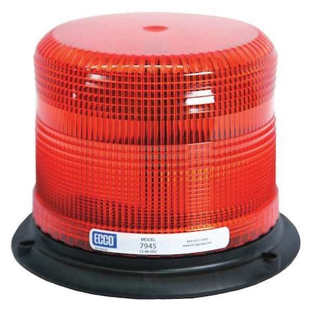 Pulse Ii Led Beacon, Alum, Epoxy, Low Pro, Red 7975R