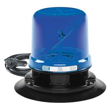Rotoled Led Hybrid Beacon, Vac-Mag Mount, Blue 7660B-VM