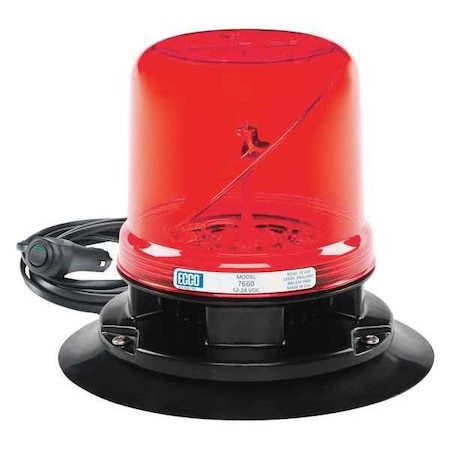 Rotoled Led Hybrid Beacon, Vac-Mag Mount, Red 7660R-VM