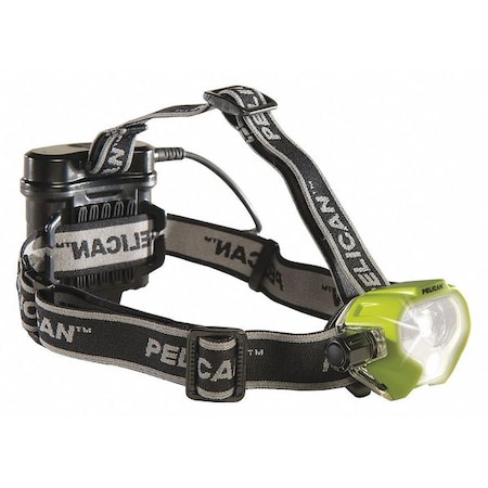 Pelican LED Headlamp, Safety Certified, Yellow 2785