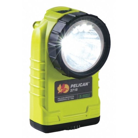 Pelican Right-Angle Safety-Rated Flashlight, Led Yellow 233 3715B