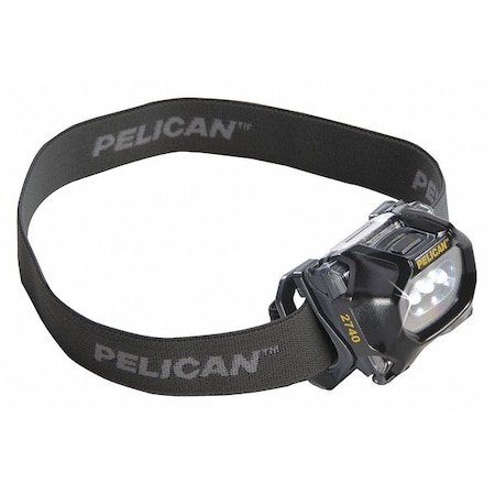 Pelican Compact LED Headlamp, 66 lm, Black 2740C