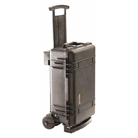 Pelican Black Rolling Case, 23.55"L x 14.36"W x 10.62"D, Material: Polypropylene 1510MNF