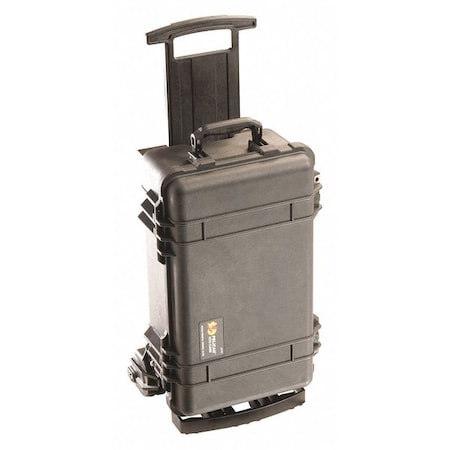Pelican Black Rolling Case, 23.55"L x 14.36"W x 10.62"D 1510M