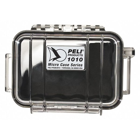 Pelican Black Micro Case, 5.88"L x 4.06"W x 2.12"D 1010
