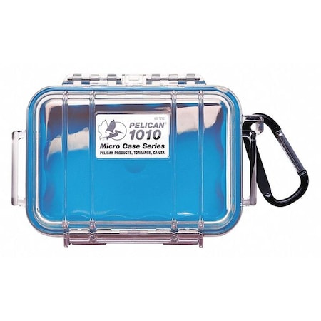 Pelican Blue Micro Case, 5.88"L x 4.06"W x 2.12"D 1010