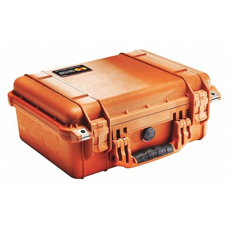 Pelican Orange Padded Divider Case, 16"L x 13"W x 6-7/8"D 1454
