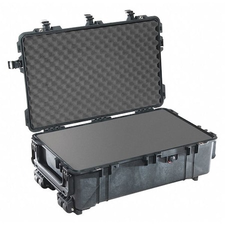 Pelican Black Rolling Case, 31"L x 19.39"W x 11.17"D 1670