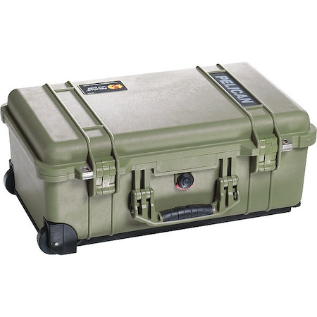 Pelican Olive Drab Green Rolling Case, 22"L x 13.81"W x 9"D 1510SC