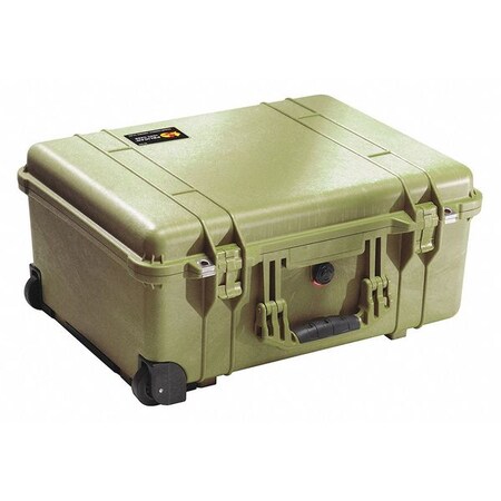 Pelican Olive Drab Green Rolling Case, 22.07"L x 17.92"W x 10.42"D 1560SC