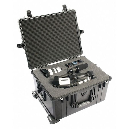 Pelican Black Rolling Case, 26.2"L x 23"W x 15.61"D 1620M