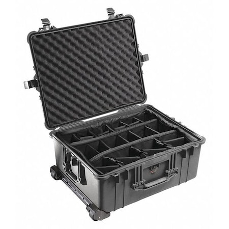 Pelican Black Padded Divider Case, 31.59"L x 22.99"W x 19.48"D 1664