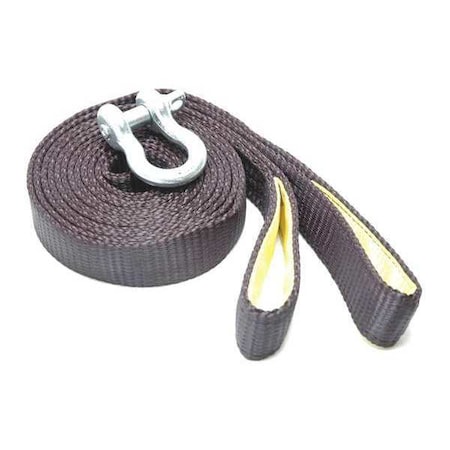Progrip Cargo Control ATV Tow Strap, with shackle, 12ft 124500