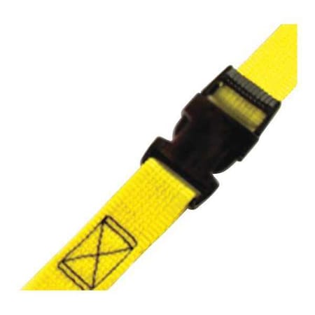 Progrip Cargo Control LashStrap, 9 ft.x1", SideRelBuckle, PR 502580