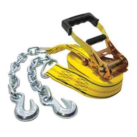 Progrip Cargo Control Ratchet, 27 ft. x 2", Chain and Grab Hook 310761