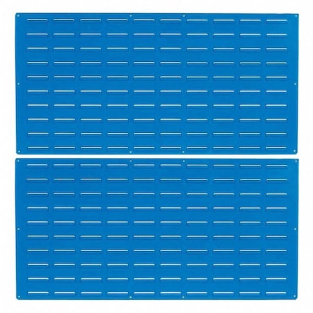 Triton Products Louvered Panel W/ Mounting Hardware, Epoxy Coated 18-Gauge, Blue, (2) 48" W x 24" H LVP-2