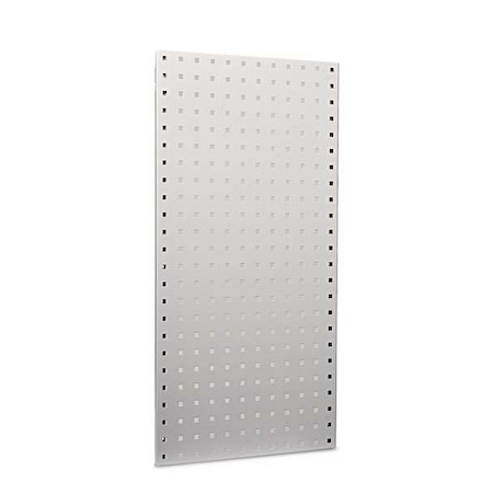 Triton Products 18 In. W x 36 In. H White Epoxy 18-Gauge Steel Square Hole Pegboards Mounting Hardware LB18-W