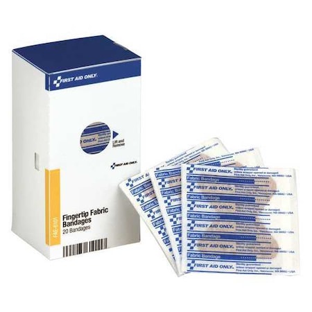 First Aid Only Adhesive Bandage, Paperboard Box, 20 Components FAE-6101