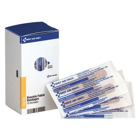 First Aid Only Adhesive Bandage, Paperboard Box, 20 Components FAE-6200