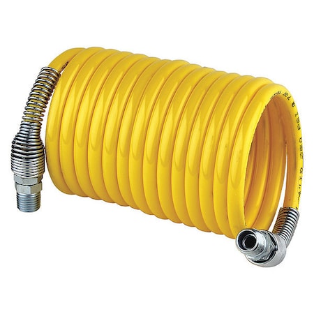 Guardair Vacuum Hose, 1/4" NPT x 12 ft. L, Nylon 14X12B03
