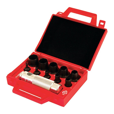 Allpax Metric Hollow Punch Kit, 11 pcs. AX1350