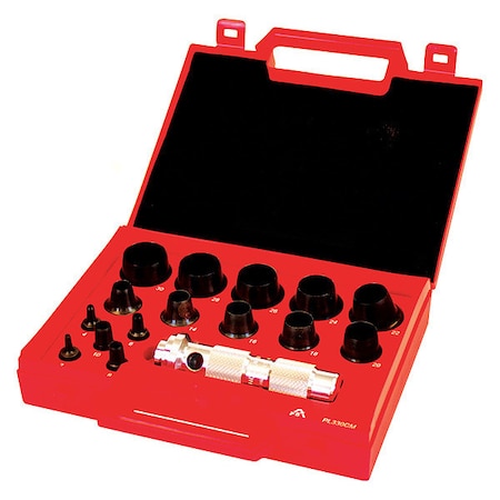 Allpax Metric Hollow Punch Kit, 16 pcs. AX1351