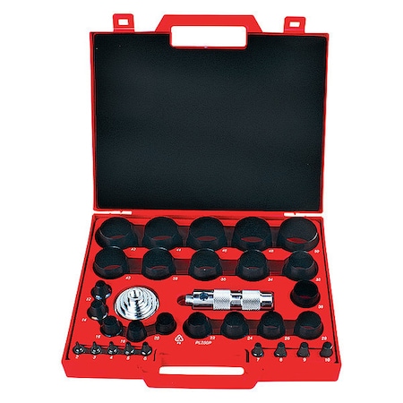Allpax Metric Hollow Punch Kit, 31 pcs. AX1352