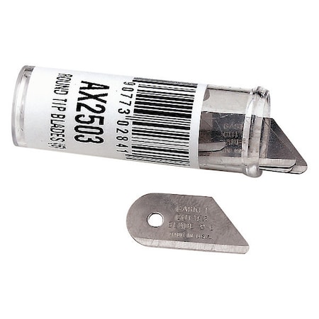 Allpax Round Tip Blades, 1" L x7/8" W, PK 6 AX2503