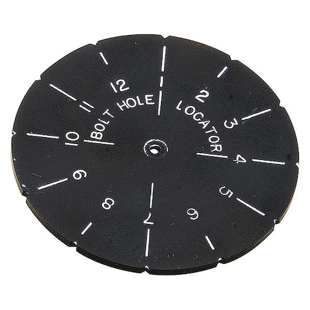 Allpax Bolt Hole Locator Template, 2-1/4" L AX5502