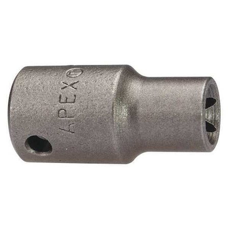 Apex Tool Group 1/4 in Drive, E5 SAE Socket, 6 Points TX-1405