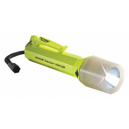 Pelican High Visibility Yellow LED Flashlight, Alkaline C, 161lm 2010PL