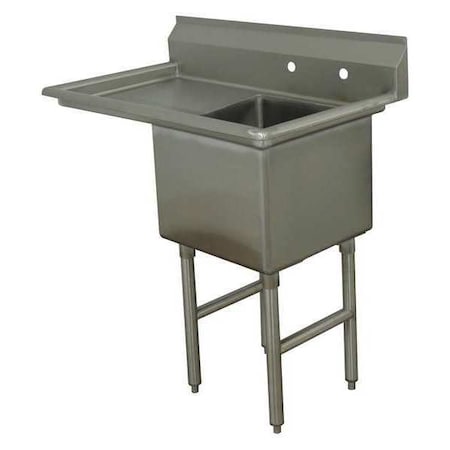 Advance Tabco 24" W x 44-1/2" L x 43" H, 16 ga. 304 Stainless Steel FC-1-1818-24L-X