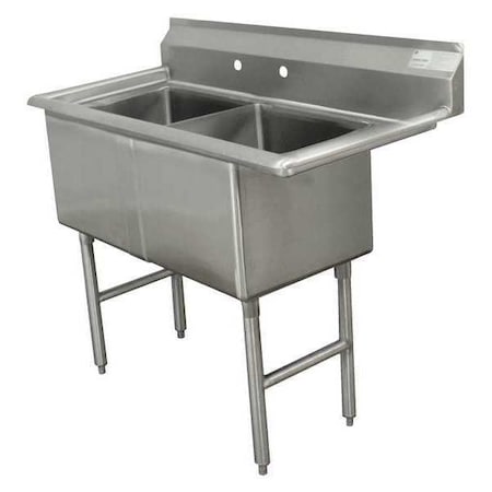 Advance Tabco 30" W x 41" L x 43" H, 16 ga. 304 Stainless Steel FC-2-1824-X