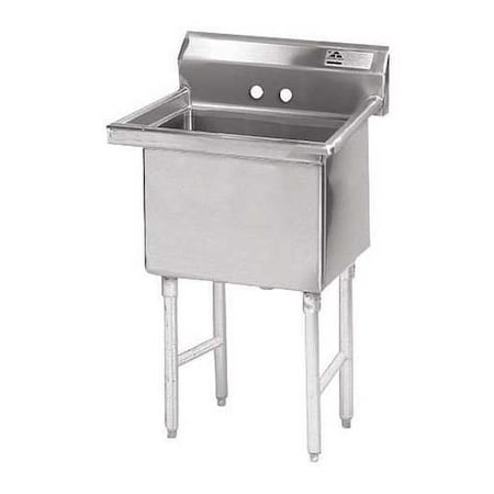 Advance Tabco 24" W x 23" L x 43" H, 14 ga. 304 Stainless Steel FS-1-1818