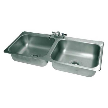Advance Tabco Sink, Counter Top Drop-In, 20x16x8, 18g DI-2-208