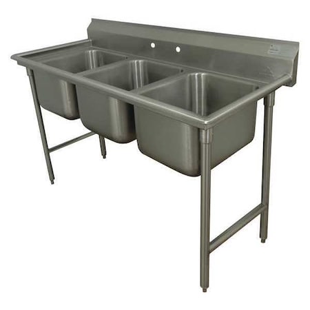Advance Tabco 27" W x 62" L x 42" H, Heavy gauge 304 Stainless Steel T9-3-54-X