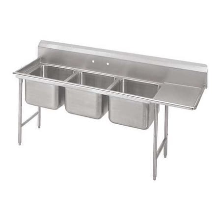 Advance Tabco 27" W x 77" L x 42" H, Heavy gauge 304 Stainless Steel T9-3-54-18L-X