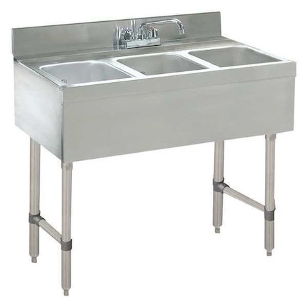 Advance Tabco 21" W x 36" L x Deck Mount (Faucet), Utility Sink and Laundry Tub CRB-33C-X