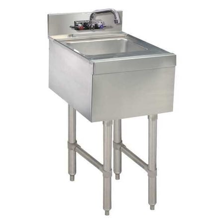Advance Tabco 18" W x 15" L x 33" H, Splash Mount (Faucet), Stainless Steel SL-HS-15-X