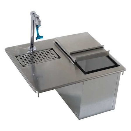 Advance Tabco Water Filler, w/Ice Bin, 50lb Cap, 21x18" D-24-WSIBL-X