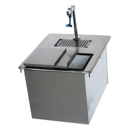 Advance Tabco Water Filler, w/Ice Bin, 18x21" D-24-WSIBL2-X