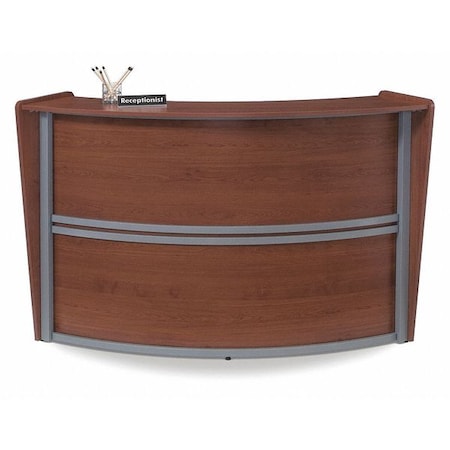 Ofm Reception Station 32" D X 45-1/2" H, Cherry, Melamine 55290-CHY